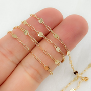 14k Gold Filled Marina and Cable Link Chain